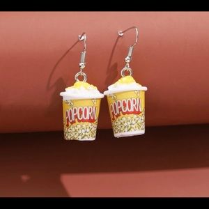 Popcorn charm earrings